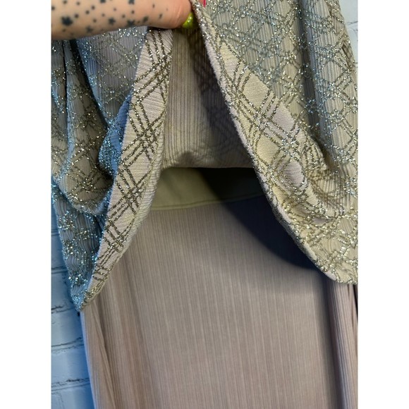 Women's Alex Evening's Mother's Bridesmaid's Dress. Long w/ Glitter top! SZ 16 - Picture 3 of 6